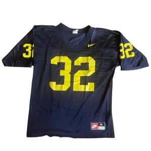 Vintage Nike Michigan navy blue and yellow number 32 football jersey